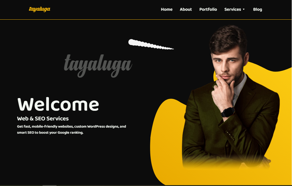 Tayaluga Site home page view